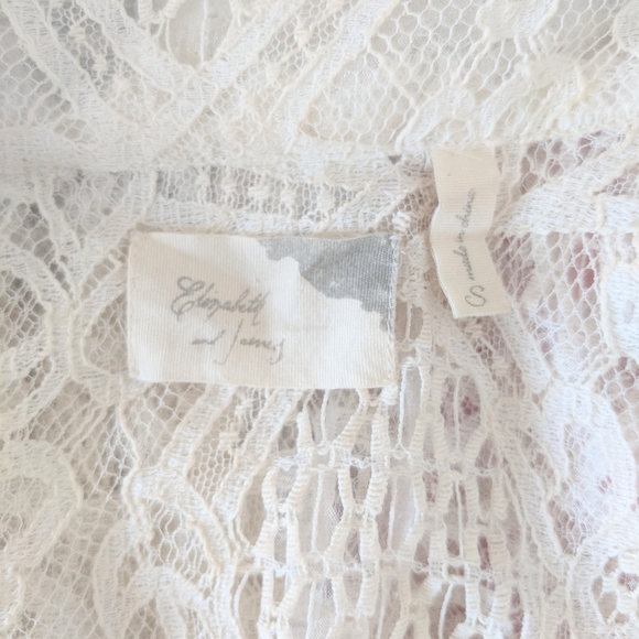 Elizabeth and James Cream Lace Blouse - Picture 6 of 6